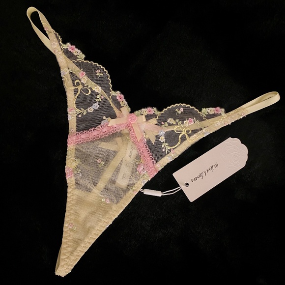NWT For Love and Lemons 🍋  Sunny Bouquet Thong Panty - Picture 3 of 7